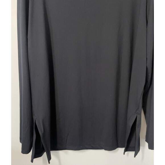 Under Armour V-Neck Meridian Long sleeve Longline Shirt Women’s S Black LooseFit - Picture 8 of 12